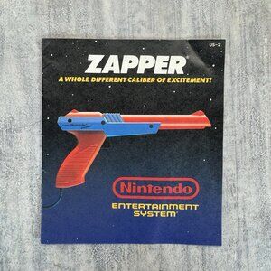 Zapper CAN-1 Nintendo Entertainment NES Manual Instruction Booklet Only